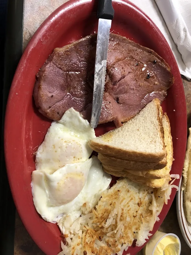 Country Ham Steak and Eggs